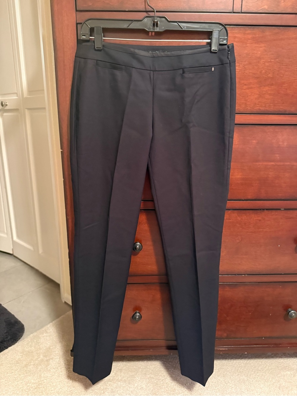 White House Black Market Navy Cropped Dress Pants